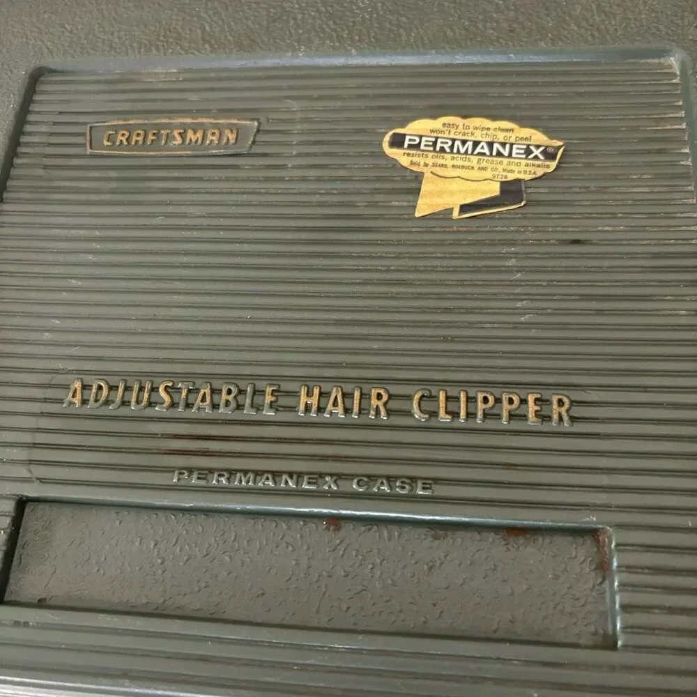 Craftsman Adjustable Hair Clipper In Permanex Case *Works*